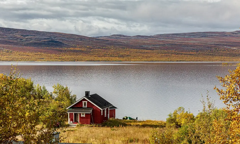 Lake Kilpisjärvi in Enontekiö, Lapland, Finland, 2021 September