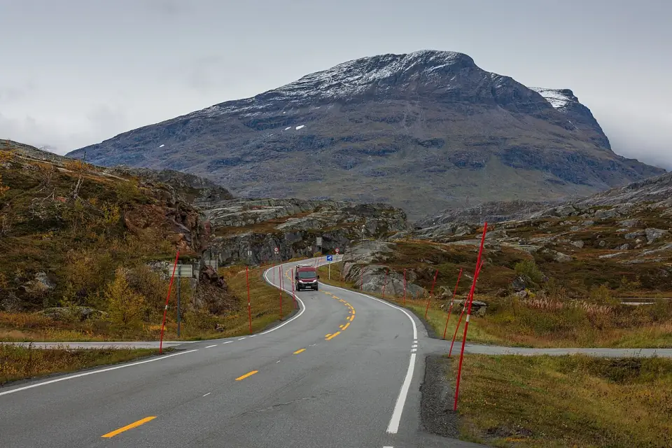 E 10 near the border of Sweden in Narvik, Nordland, Norway, 2023 September